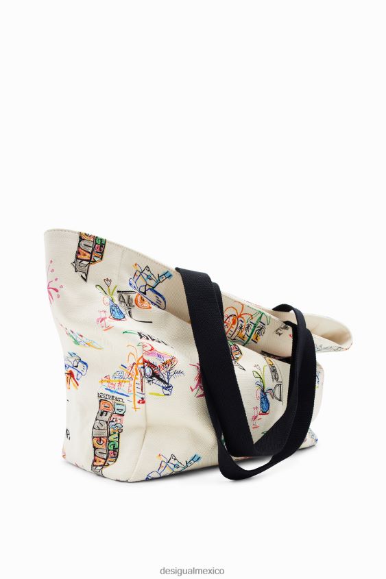 Desigual mujer bolso shopper grande con ilustración VZ26R0645 accesorio