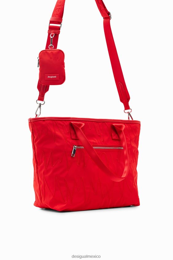 Desigual mujer bolso tote grande bordado VZ26R01188 accesorio