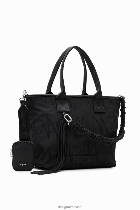 Desigual mujer bolso tote grande bordado VZ26R0598 accesorio