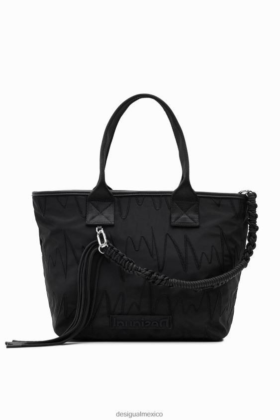 Desigual mujer bolso tote grande bordado VZ26R0598 accesorio
