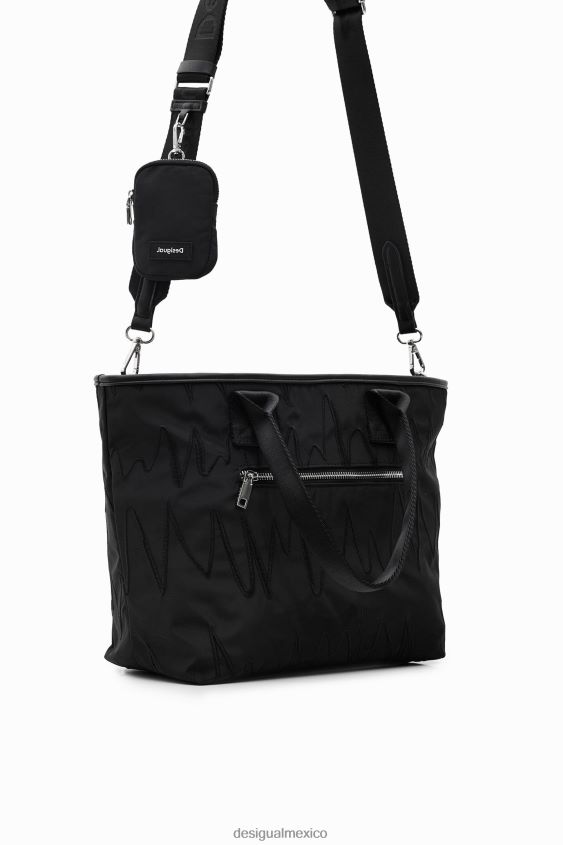 Desigual mujer bolso tote grande bordado VZ26R0598 accesorio
