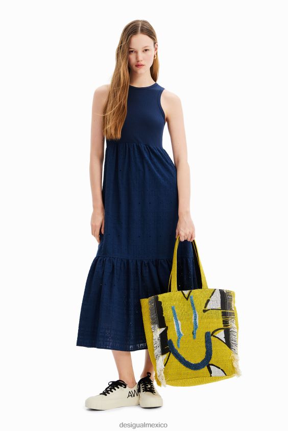 Desigual mujer bolso tote grande con forma de sol VZ26R0704 accesorio
