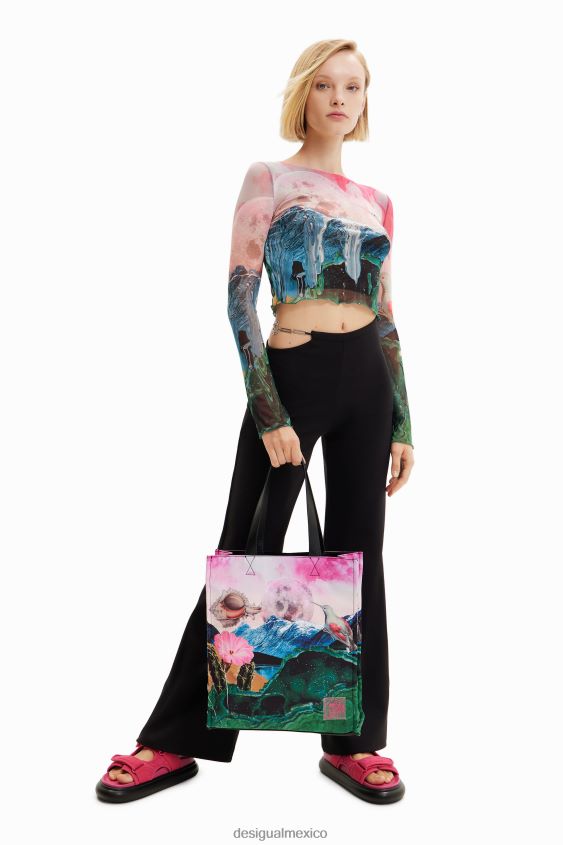 Desigual mujer bolso tote grande de fantasía VZ26R0798 accesorio