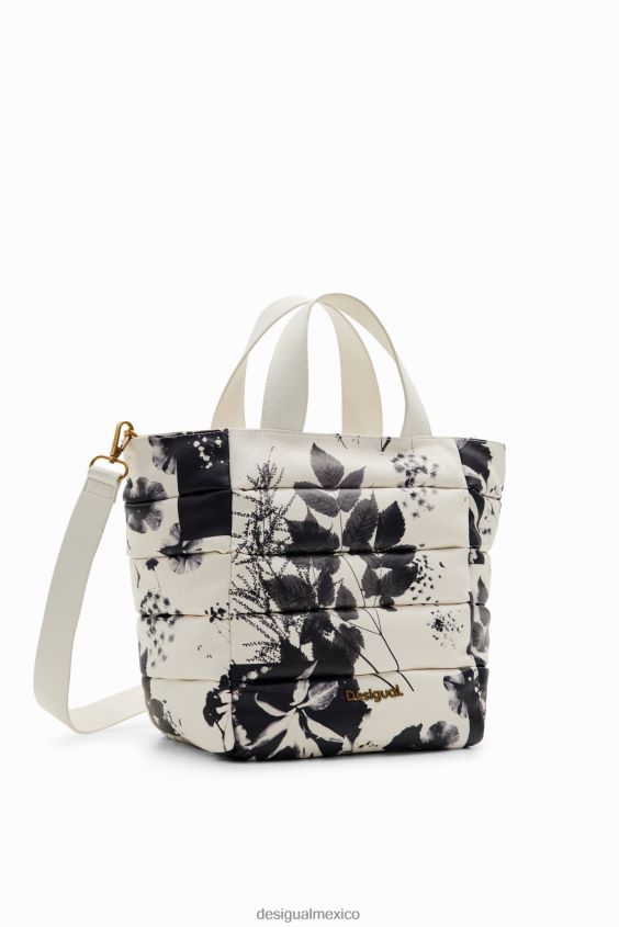 Desigual mujer bolso tote mediano con forma de hoja VZ26R01274 accesorio