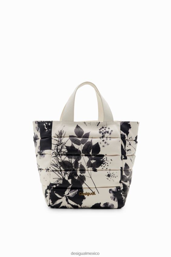 Desigual mujer bolso tote mediano con forma de hoja VZ26R01274 accesorio