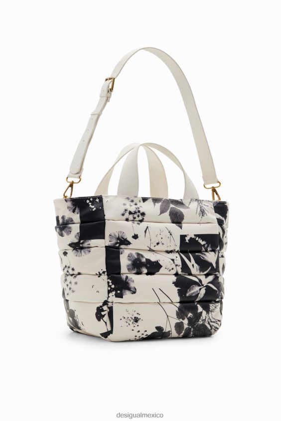 Desigual mujer bolso tote mediano con forma de hoja VZ26R01274 accesorio