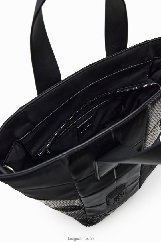 Desigual mujer bolso tote mediano con patchwork VZ26R01320 accesorio