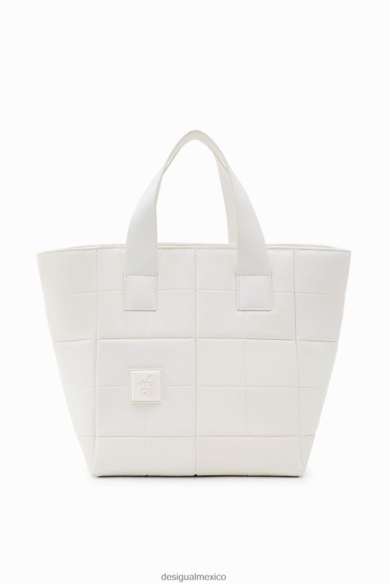 Desigual mujer bolso tote mediano con patchwork VZ26R0406 accesorio