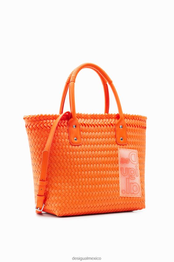 Desigual mujer bolso tote mediano tejido VZ26R0732 accesorio