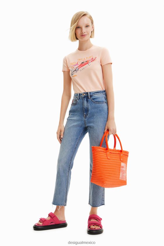 Desigual mujer bolso tote mediano tejido VZ26R0732 accesorio