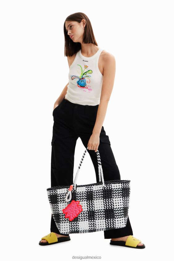 Desigual mujer bolso tote tejido xl VZ26R0807 accesorio