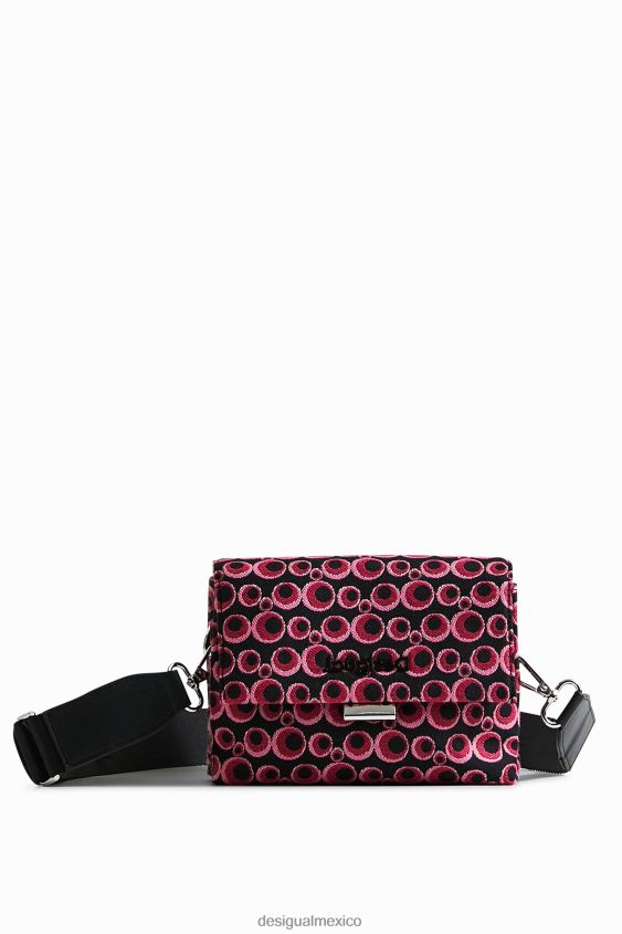 Desigual mujer bolso bandolera circular en jacquard VZ26R01328 accesorio