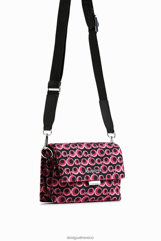 Desigual mujer bolso bandolera circular en jacquard VZ26R01328 accesorio