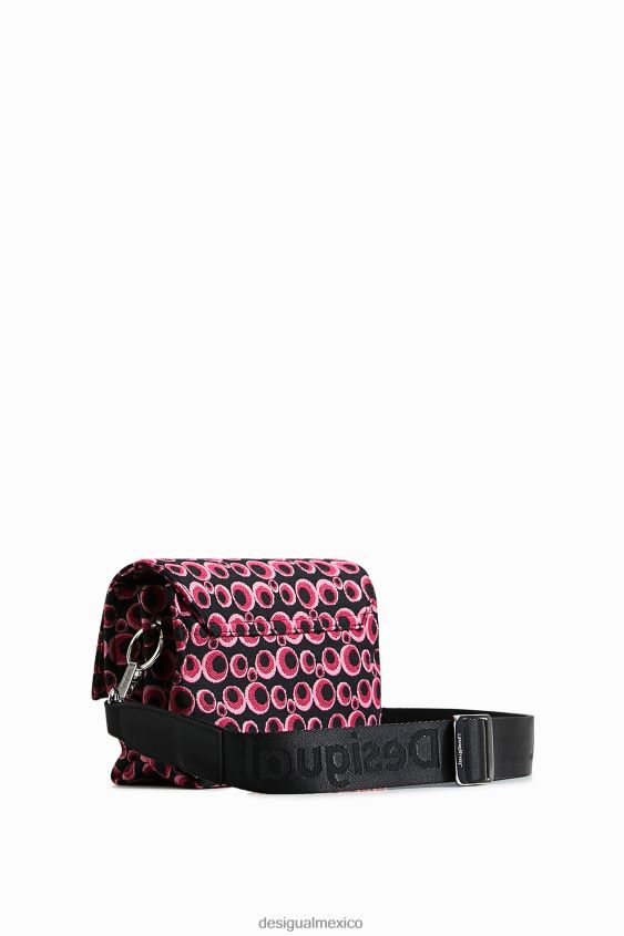 Desigual mujer bolso bandolera circular en jacquard VZ26R01328 accesorio