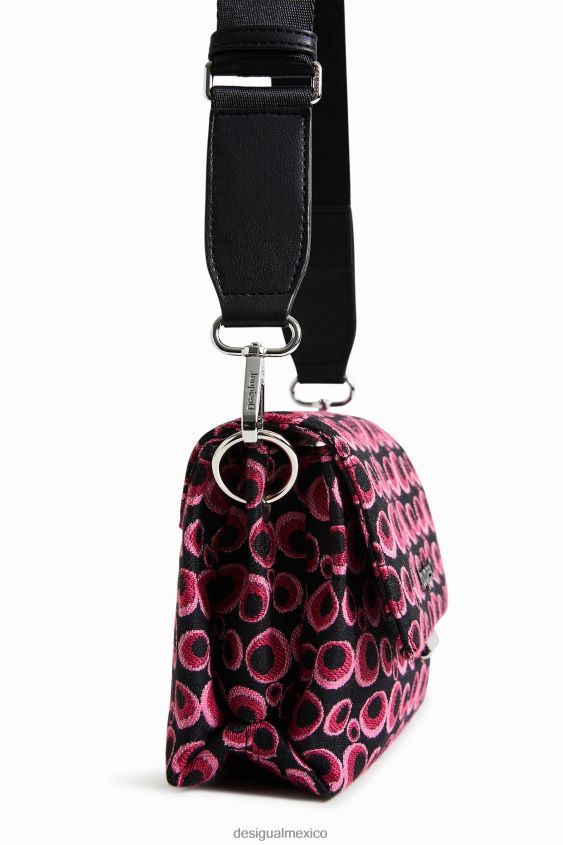 Desigual mujer bolso bandolera circular en jacquard VZ26R01328 accesorio
