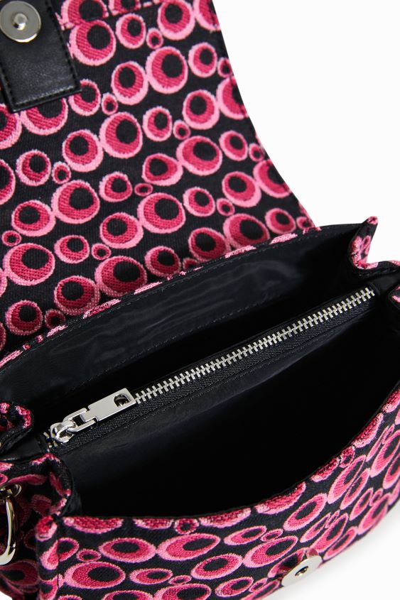 Desigual mujer bolso bandolera circular en jacquard VZ26R01328 accesorio