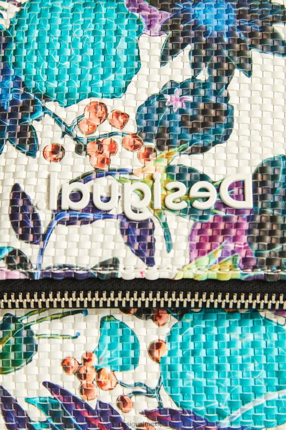 Desigual mujer bolso bandolera con motivo floral trenzado VZ26R01387 accesorio