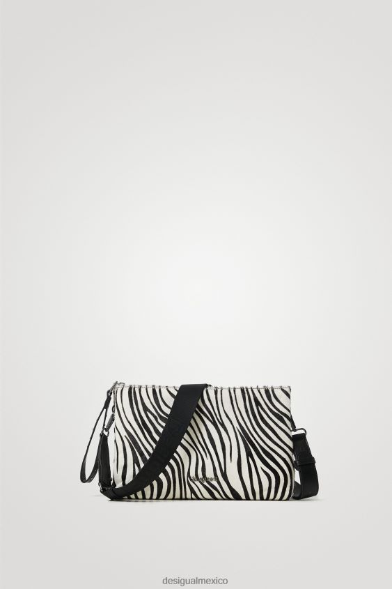 Desigual mujer bolso bandolera de piel con estampado animal VZ26R01385 accesorio