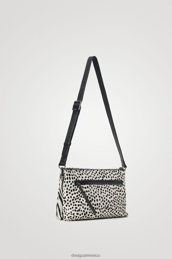 Desigual mujer bolso bandolera de piel con estampado animal VZ26R01385 accesorio