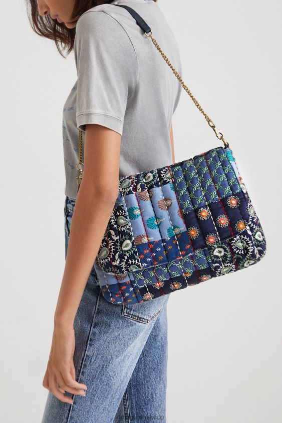 Desigual mujer bolso bandolera de tela bordada VZ26R01389 accesorio
