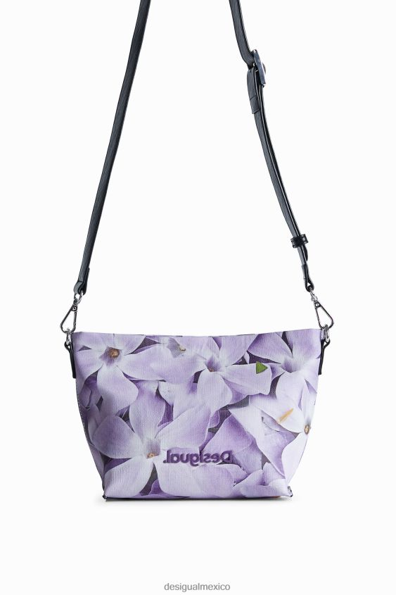 Desigual mujer bolso bandolera violetas VZ26R01350 accesorio