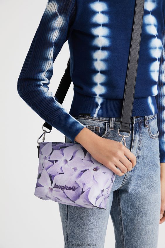 Desigual mujer bolso bandolera violetas VZ26R01350 accesorio