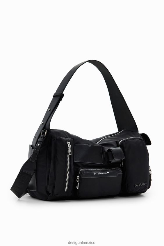 Desigual mujer bolso grande con bolsillos de nailon VZ26R01281 accesorio