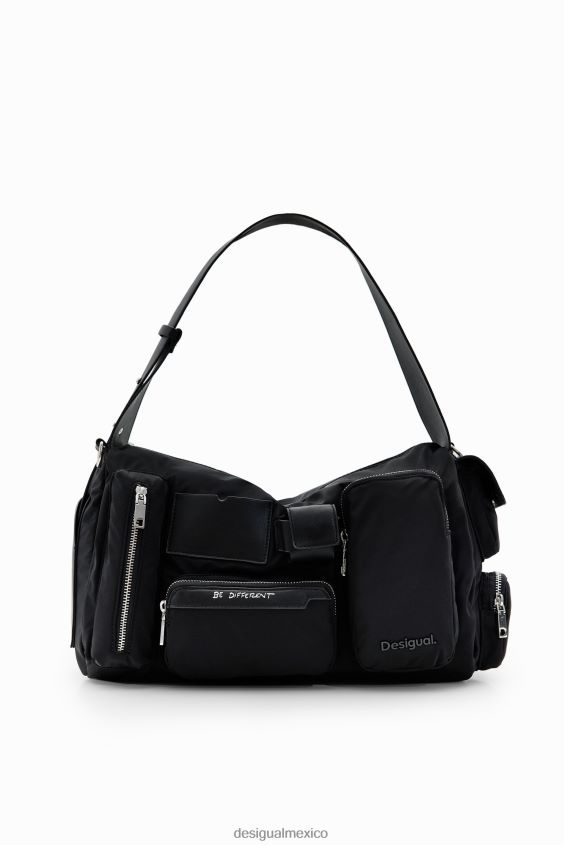 Desigual mujer bolso grande con bolsillos de nailon VZ26R01281 accesorio