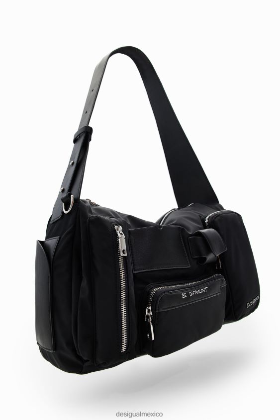 Desigual mujer bolso grande con bolsillos de nailon VZ26R01281 accesorio