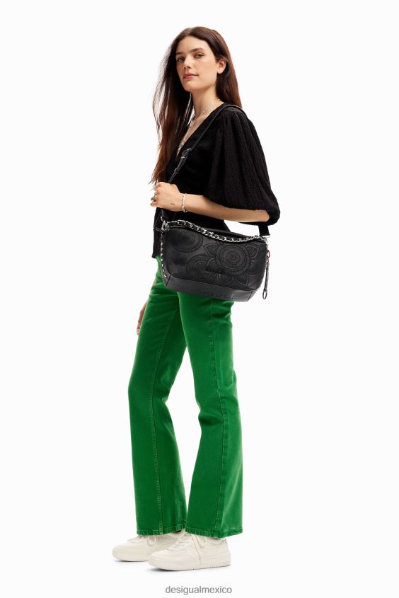 Desigual mujer bolso mediano bordado VZ26R01186 accesorio