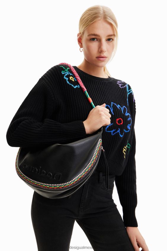Desigual mujer bolso mediano bordado VZ26R01200 accesorio