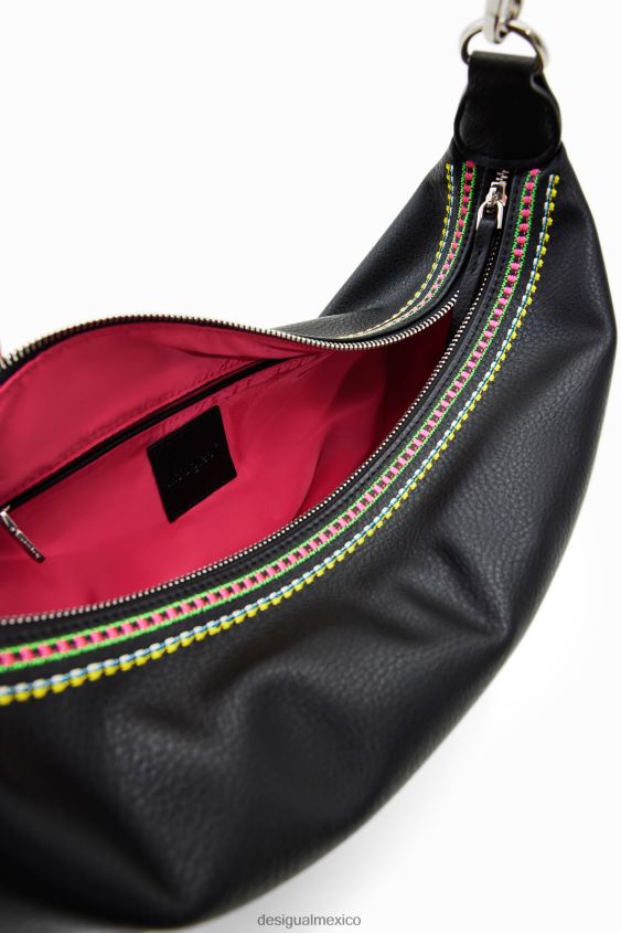 Desigual mujer bolso mediano bordado VZ26R01200 accesorio
