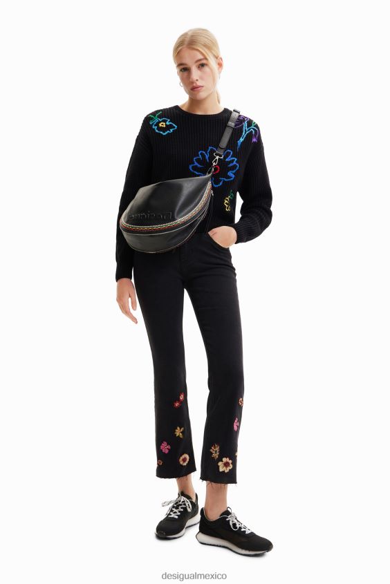 Desigual mujer bolso mediano bordado VZ26R01200 accesorio