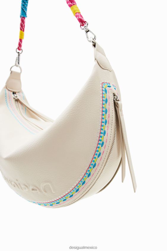Desigual mujer bolso mediano bordado VZ26R01337 accesorio