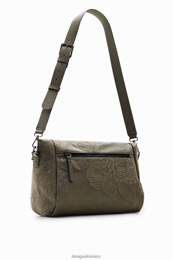 Desigual mujer bolso mediano con bordado floral VZ26R01246 accesorio