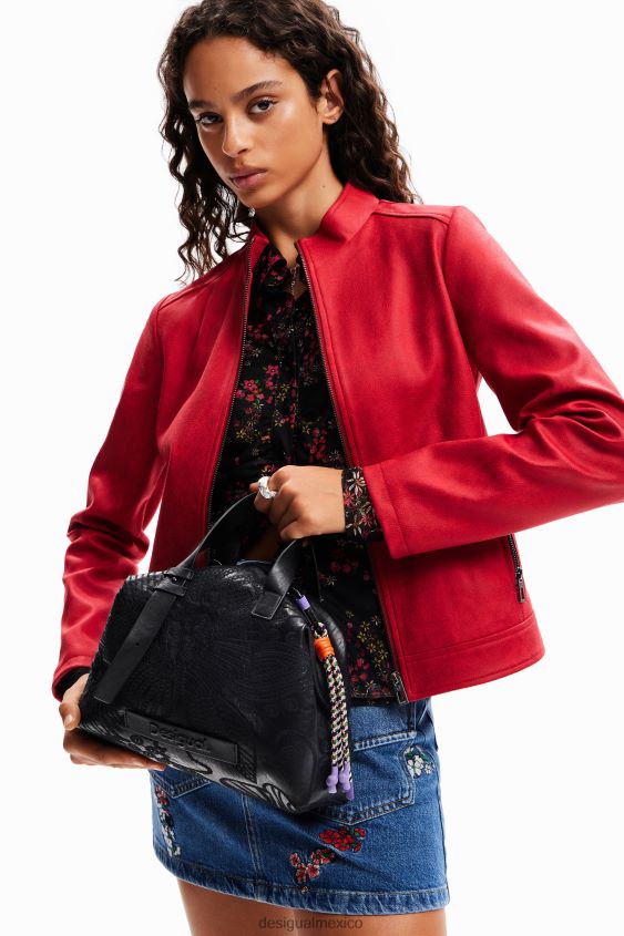 Desigual mujer bolso mediano con bordado floral VZ26R01247 accesorio
