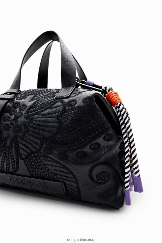Desigual mujer bolso mediano con bordado floral VZ26R01247 accesorio