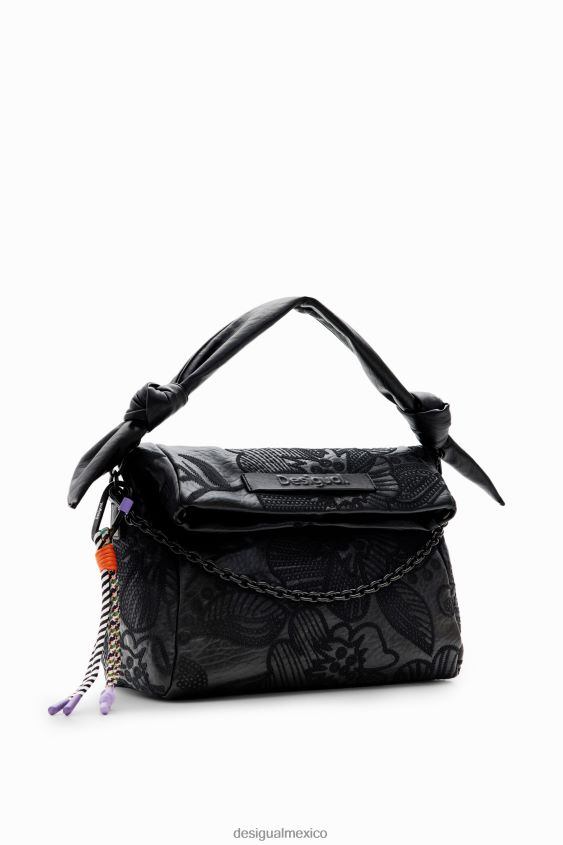 Desigual mujer bolso mediano con bordado floral VZ26R01259 accesorio