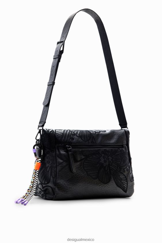 Desigual mujer bolso mediano con bordado floral VZ26R01259 accesorio