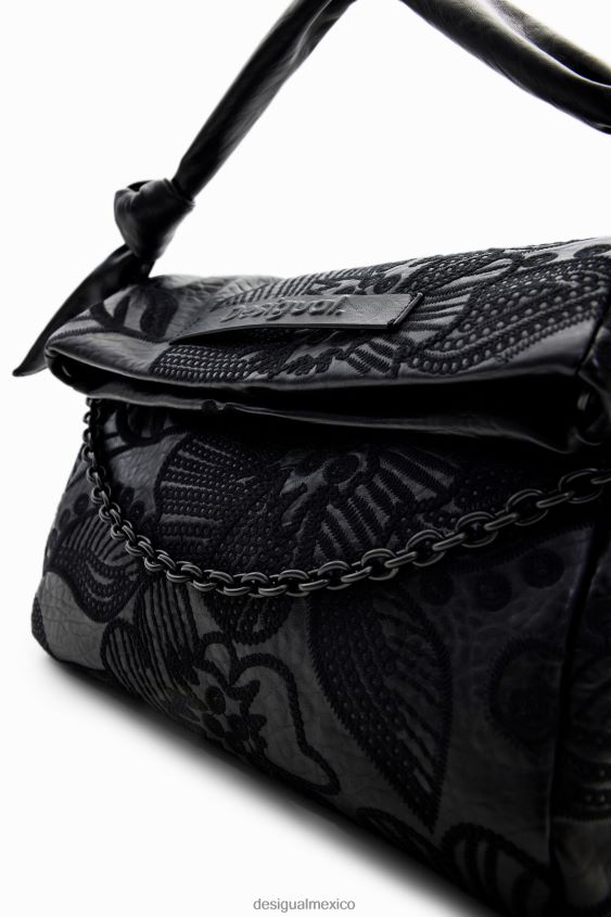 Desigual mujer bolso mediano con bordado floral VZ26R01259 accesorio