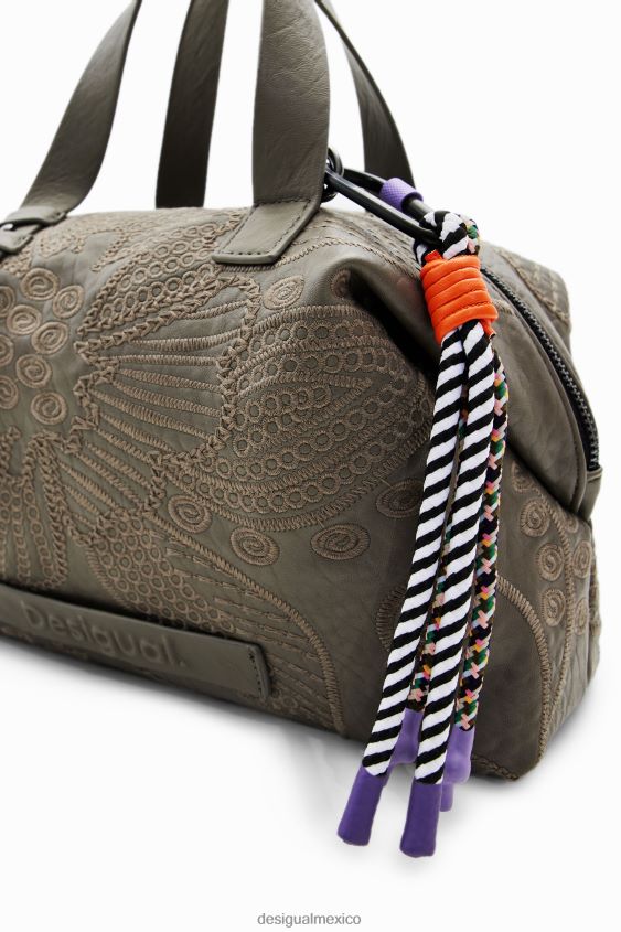 Desigual mujer bolso mediano con bordado floral VZ26R01260 accesorio