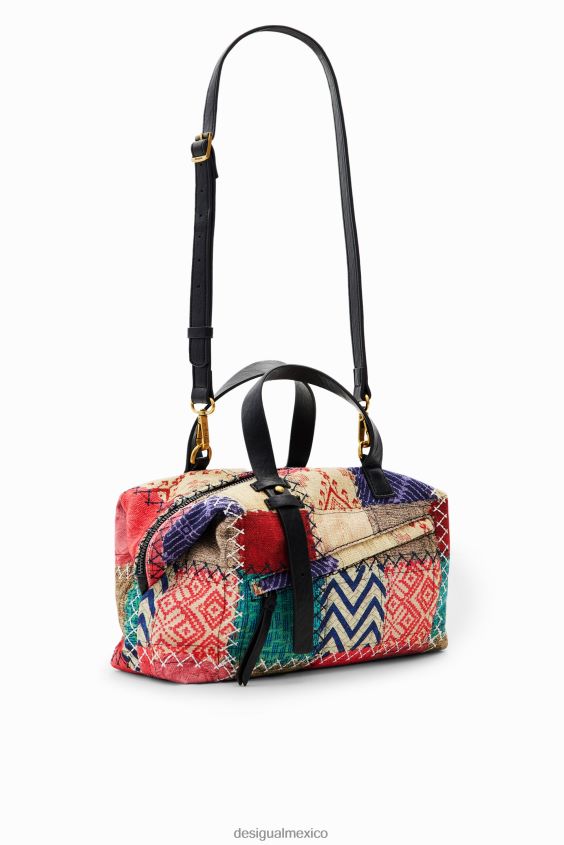 Desigual mujer bolso mediano de lona con patchwork VZ26R01267 accesorio
