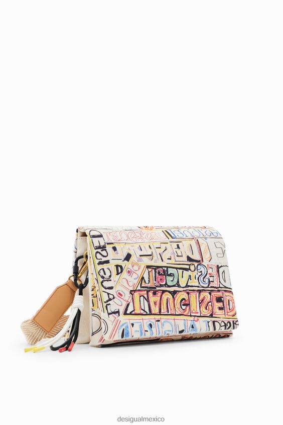 Desigual mujer bolso messenger mediano con letras VZ26R0361 accesorio