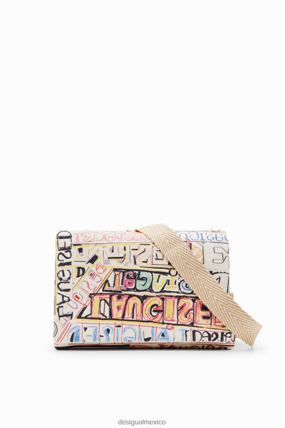 Desigual mujer bolso messenger mediano con letras VZ26R0361 accesorio