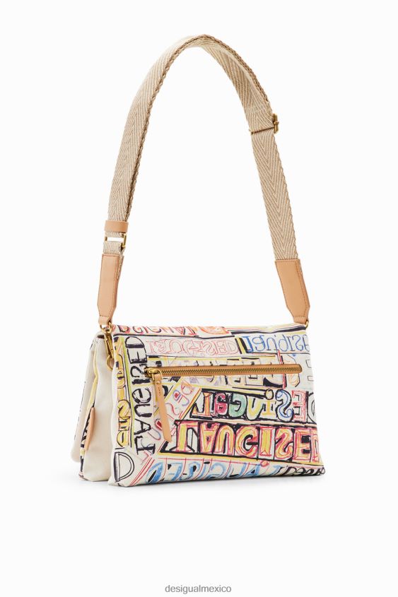 Desigual mujer bolso messenger mediano con letras VZ26R0361 accesorio