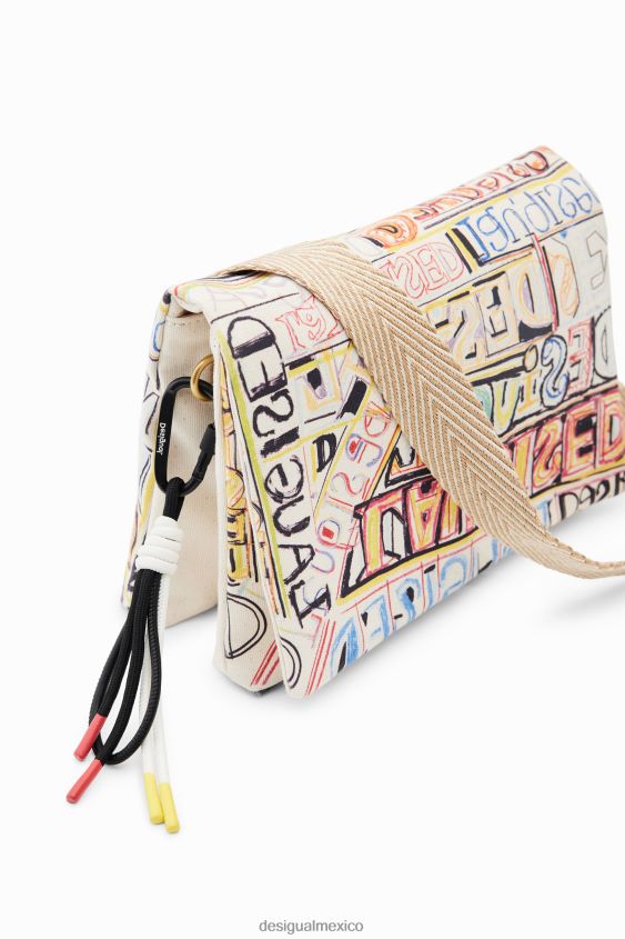 Desigual mujer bolso messenger mediano con letras VZ26R0361 accesorio