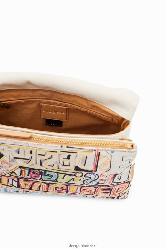 Desigual mujer bolso messenger mediano con letras VZ26R0361 accesorio
