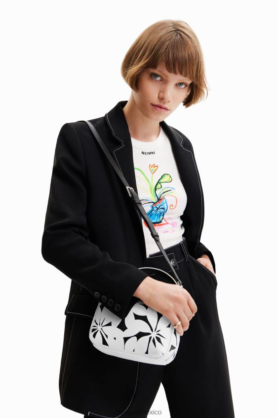 Desigual mujer bolso mini con flores troqueladas VZ26R01341 accesorio