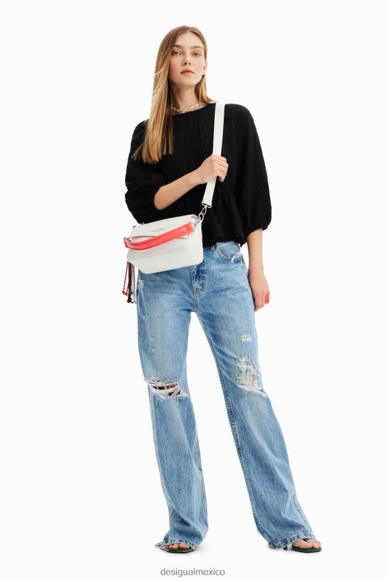 Desigual mujer bolso pequeño bordado VZ26R01241 accesorio