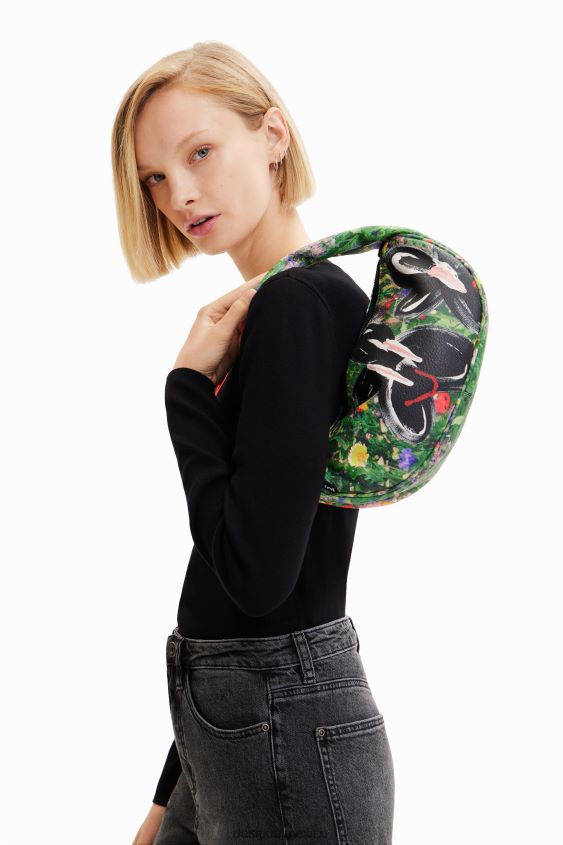 Desigual mujer bolso pequeño con ilustraciones florales VZ26R0723 accesorio